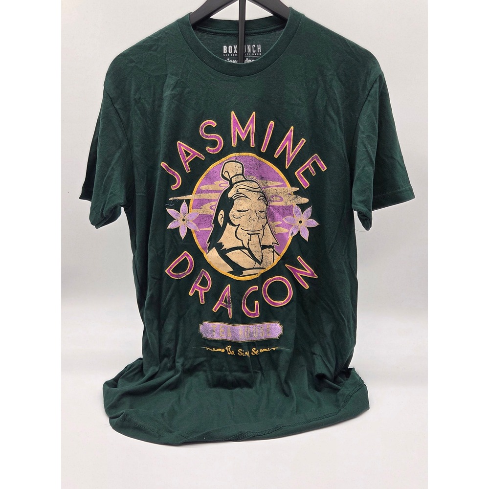 BoxLunch Nickelodeon Avatar Jasmine Dragon Iroh Green T-Shirt M 101-479